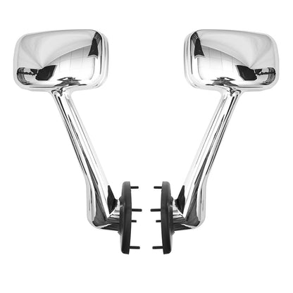 Freightliner Cascadia Hood Mirrors Pair (2008–2017) – Chrome (Driver & Passenger) - RoadWest Truck Parts - B09WTHP1DK - High Soar