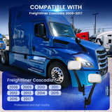 Freightliner Cascadia Hood Mirrors Pair – Chrome (2008–2017) (LH+RH) - RoadWest Truck Parts - B08DXL9GSV - High Soar