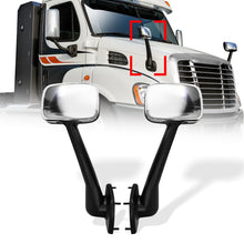 Freightliner Cascadia Hood Mirrors Pair – Chrome (2008–2017) (LH+RH) - RoadWest Truck Parts - MZ-8719E-R&L - High Soar