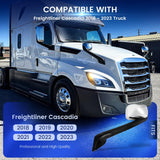 Freightliner Cascadia Hood Mirrors Pair – Heated, Chrome (2018–2020) - RoadWest Truck Parts - B09WTTHXMH - High Soar