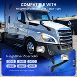 Freightliner Cascadia Hood Mirrors Pair – Heated, Chrome (2018–2020) - RoadWest Truck Parts - B09WTTHXMH - High Soar