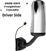 Freightliner Cascadia LH Door Mirror – Heated Power (2008–2017) - RoadWest Truck Parts - B0B764Z9Q3 - High Soar