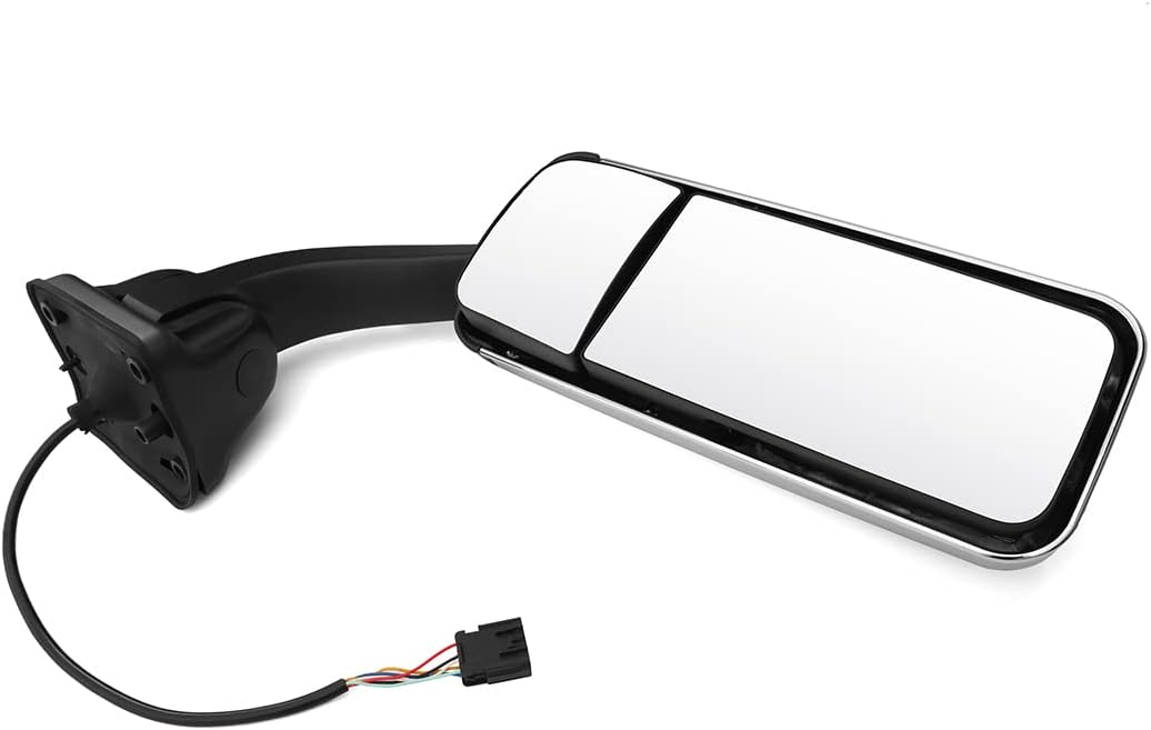 Freightliner Cascadia LH Door Mirror – Heated Power (2008–2017) - RoadWest Truck Parts - B0B764Z9Q3 - High Soar