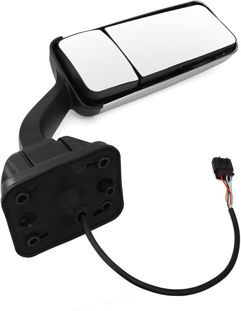 Freightliner Cascadia LH Door Mirror – Heated Power (2008–2017) - RoadWest Truck Parts - B0B764Z9Q3 - High Soar