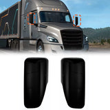 Freightliner Cascadia Mirror Covers Pair – Black (2018–2021) - RoadWest Truck Parts - MZ-8604B-L&RA - High Soar
