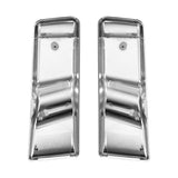 Freightliner Columbia/Century Door Mirror Cover + Arm Housing Pair – Chrome / Black (LH+RH) - RoadWest Truck Parts - B0BFQZ42QH - High Soar