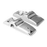 Freightliner Columbia/Century Door Mirror Cover + Arm Housing Pair – Chrome / Black (LH+RH) - RoadWest Truck Parts - B0BFQZ42QH - High Soar