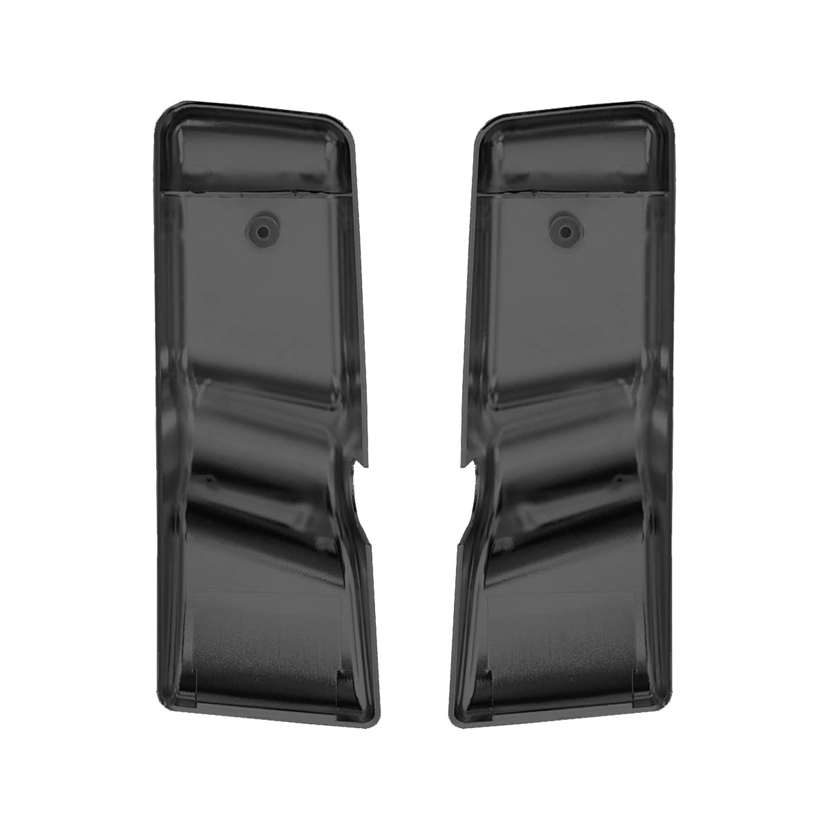 Freightliner Columbia/Century Door Mirror Cover + Arm Housing Pair – Chrome / Black (LH+RH) - RoadWest Truck Parts - B0BFQZ42QH - High Soar