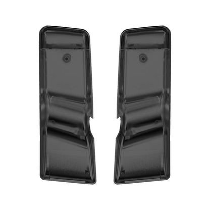 Freightliner Columbia/Century Door Mirror Cover + Arm Housing Pair – Chrome / Black (LH+RH) - RoadWest Truck Parts - B0BFQZ42QH - High Soar