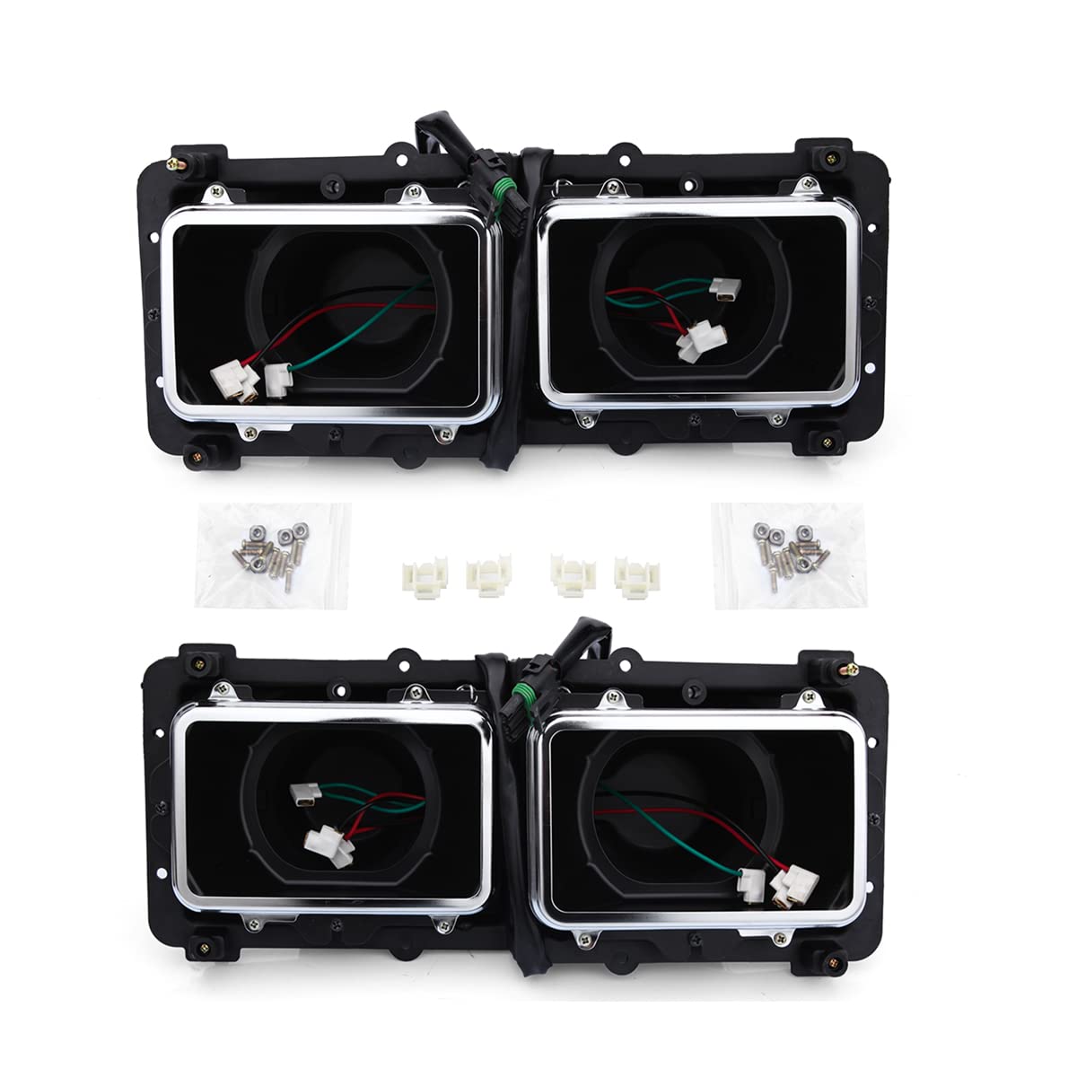 Freightliner FLD 112/120 4×6 Headlight Housing Base – 3 - Pin Connector (1989–2003) (LH+RH) - RoadWest Truck Parts - B09XDQWVL9 - High Soar