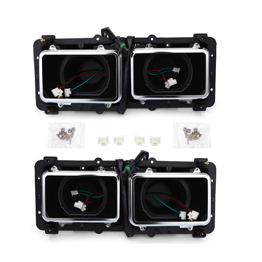 Freightliner FLD 112/120 4×6 Headlight Housing Base – 3 - Pin Connector (1989–2003) (LH+RH) - RoadWest Truck Parts - B09XDQWVL9 - High Soar