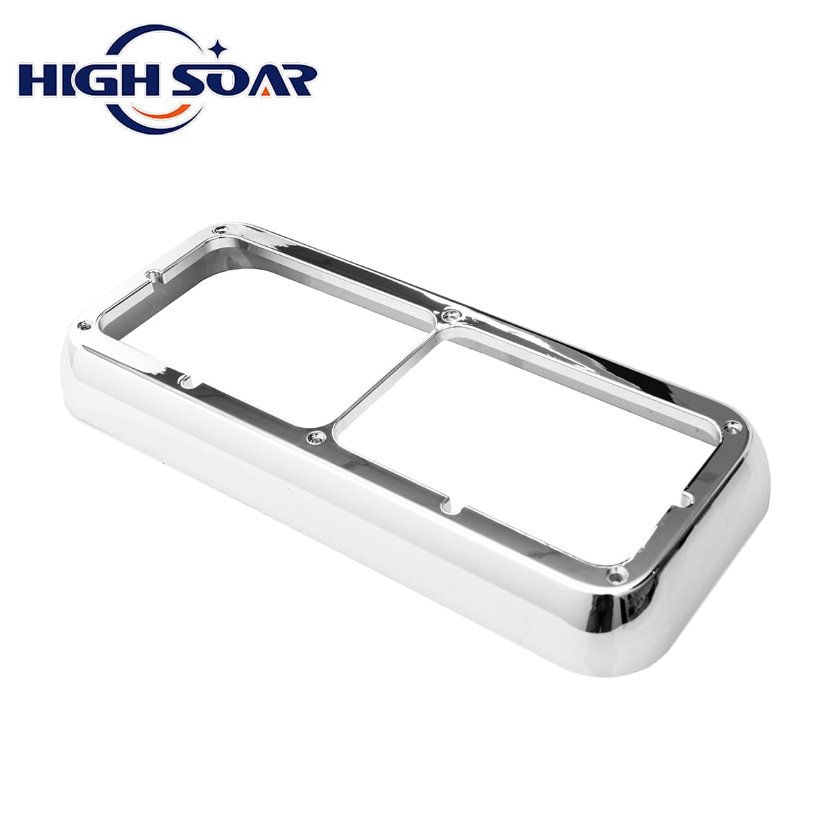 Freightliner FLD Classic XL/120/132 Headlight Bezel – Chrome LED 12" Amber (3 - 2048 - 3) - RoadWest Truck Parts - B09V7CNNJN - High Soar