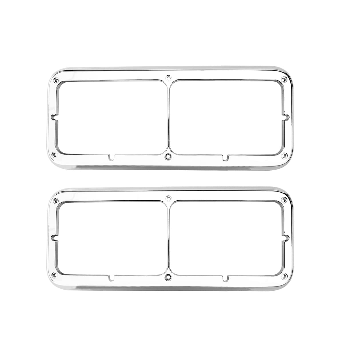 Freightliner FLD Classic XL/120/132 Headlight Bezel – Chrome LED 12" Amber (3 - 2048 - 3) - RoadWest Truck Parts - B09V7CNNJN - High Soar