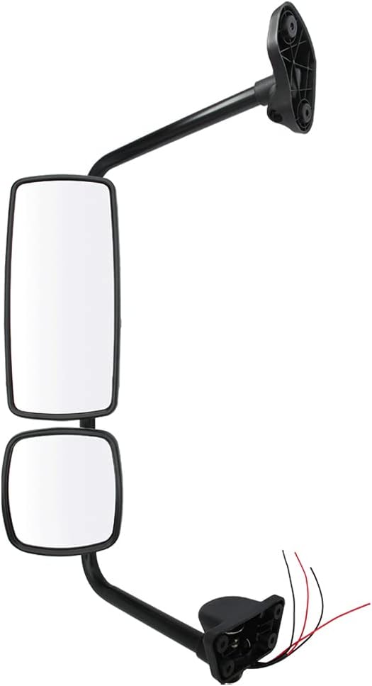Freightliner M2 100/106 & Columbia Door Mirror w/ Arm – Chrome Heated (2004–2016) (LH Driver) - RoadWest Truck Parts - B09TFGJRZ1 - High Soar