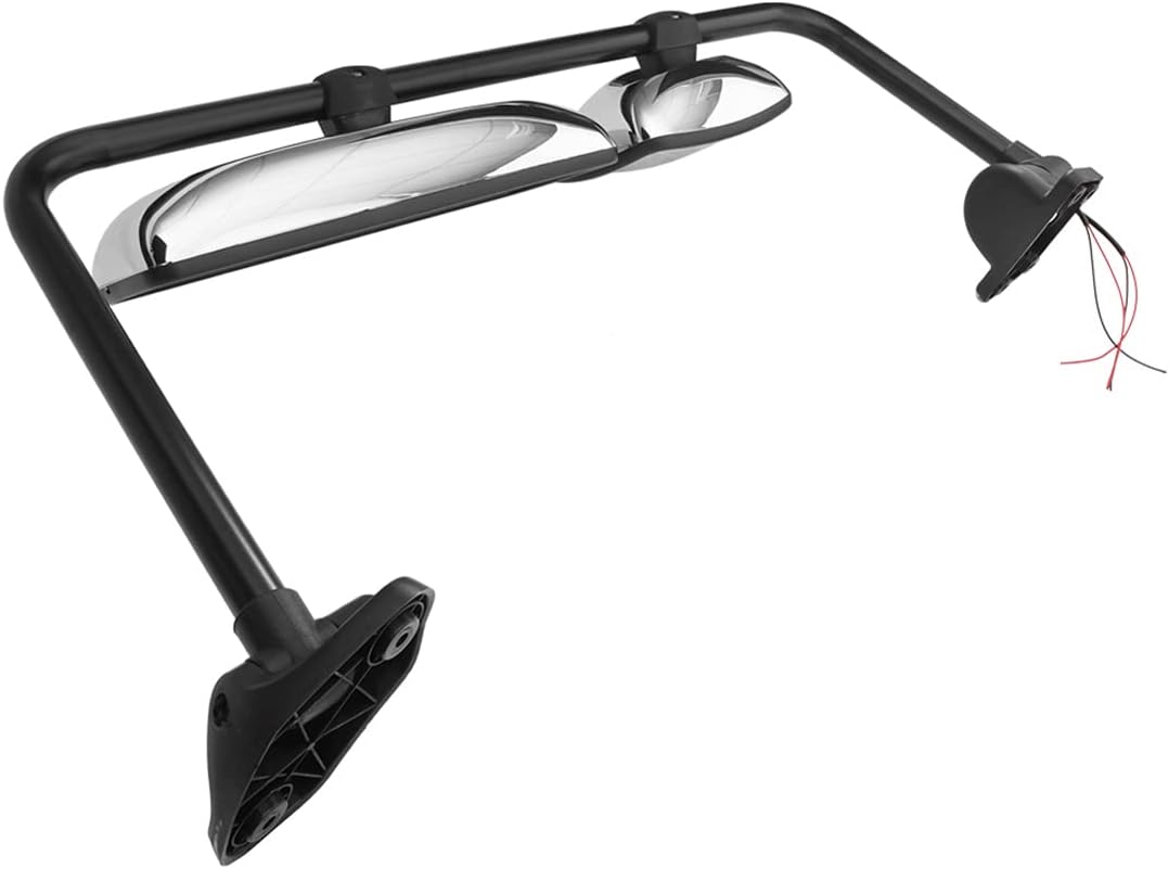 Freightliner M2 100/106 & Columbia Door Mirror w/ Arm – Chrome Heated (2004–2016) (LH Driver) - RoadWest Truck Parts - B09TFGJRZ1 - High Soar