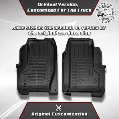 Freightliner M2 106/112 Floor Mats (2003–2021) – All - Weather TPV, Front Set - RoadWest Truck Parts - B0FW4WHW6F - High Soar
