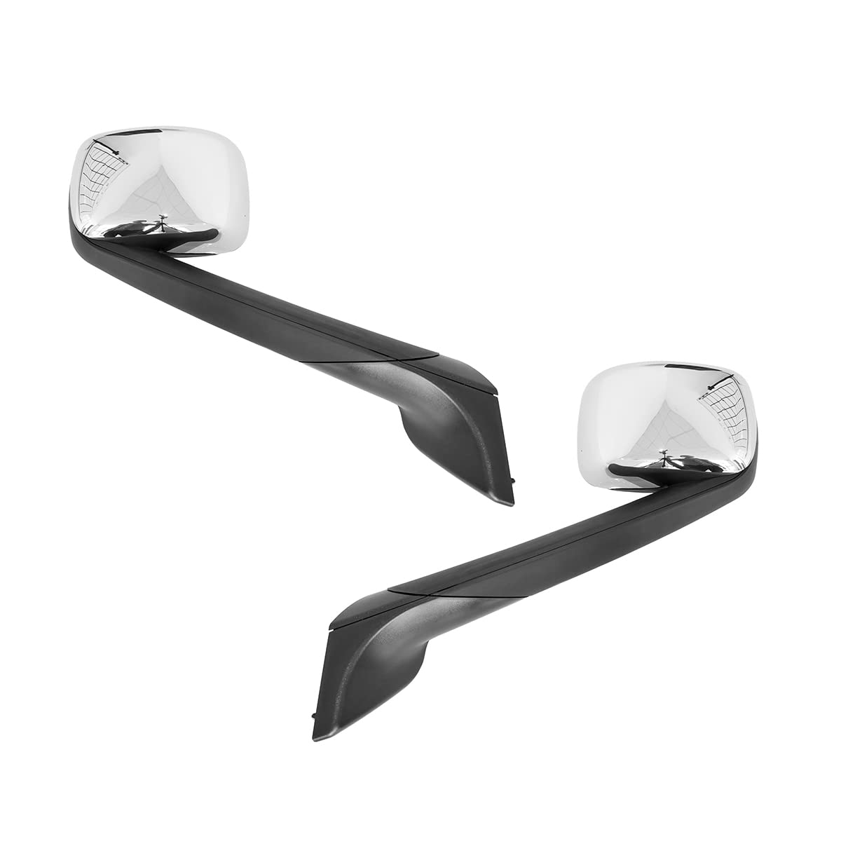 Freightliner New Cascadia Chrome/Heated Hood Mirrors Pair – Convex, Black (2018–2023) (Driver & Passenger) - RoadWest Truck Parts - B0D3GH1RJQ - High Soar