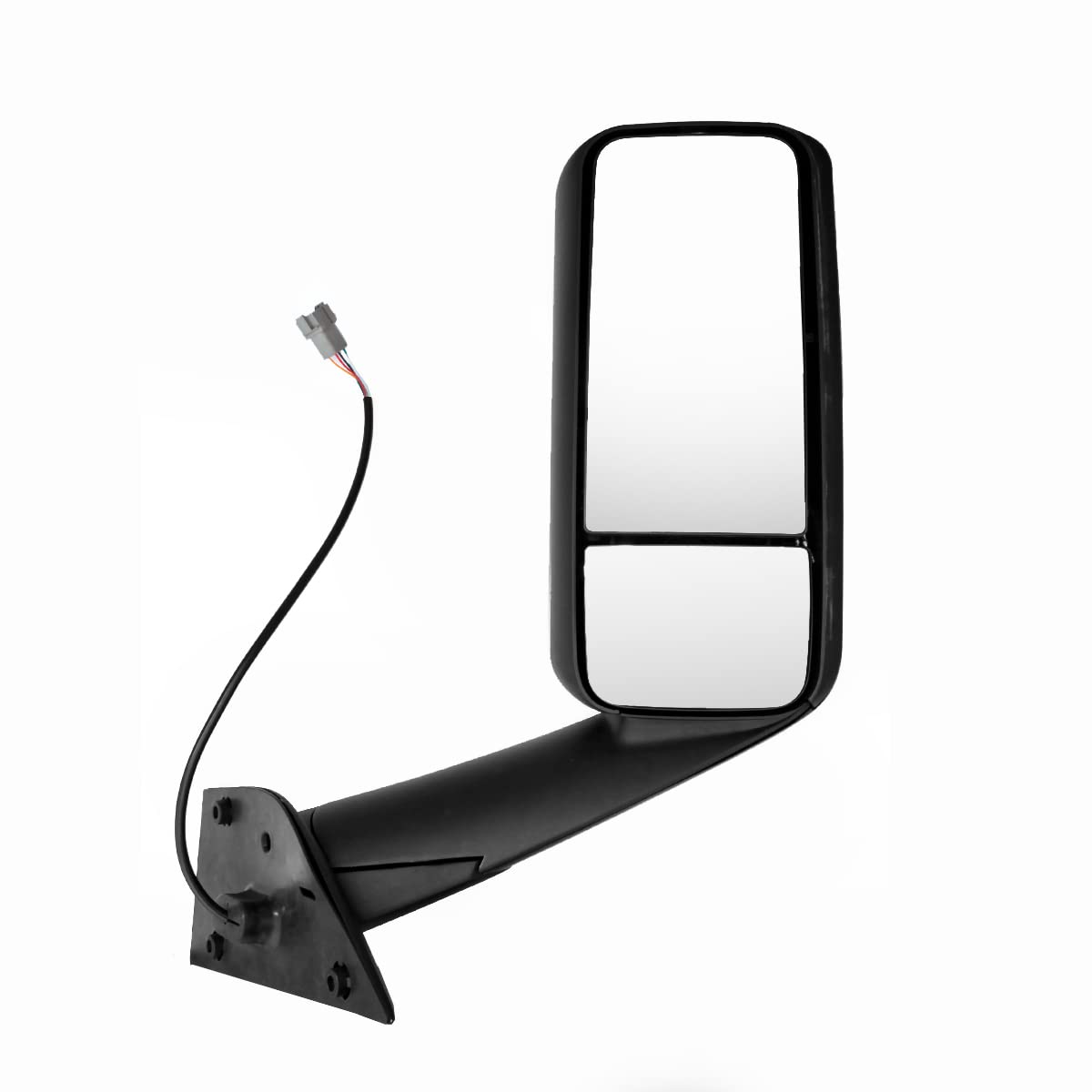 Freightliner New Cascadia Chrome/Heated Hood Mirrors Pair – Convex, Black (2018–2023) (Driver & Passenger) - RoadWest Truck Parts - B0D3GH1RJQ - High Soar