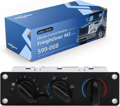 HVAC A/C Control Panel 599 - 008 for Freightliner M2 (Replaces A22 - 57054 - 001) - RoadWest Truck Parts - B0GCJ6MZHB - High Soar