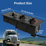 HVAC A/C Control Panel 599 - 5511 for Kenworth W900/T800 (2002–2006) - RoadWest Truck Parts - B0GCG7Q7YZ - High Soar
