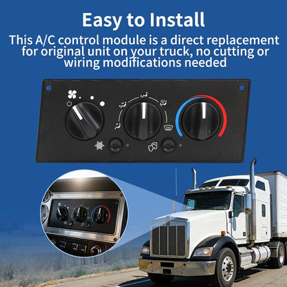 HVAC A/C Control Panel 599 - 5511 for Kenworth W900/T800 (2002–2006) - RoadWest Truck Parts - B0GCG7Q7YZ - High Soar