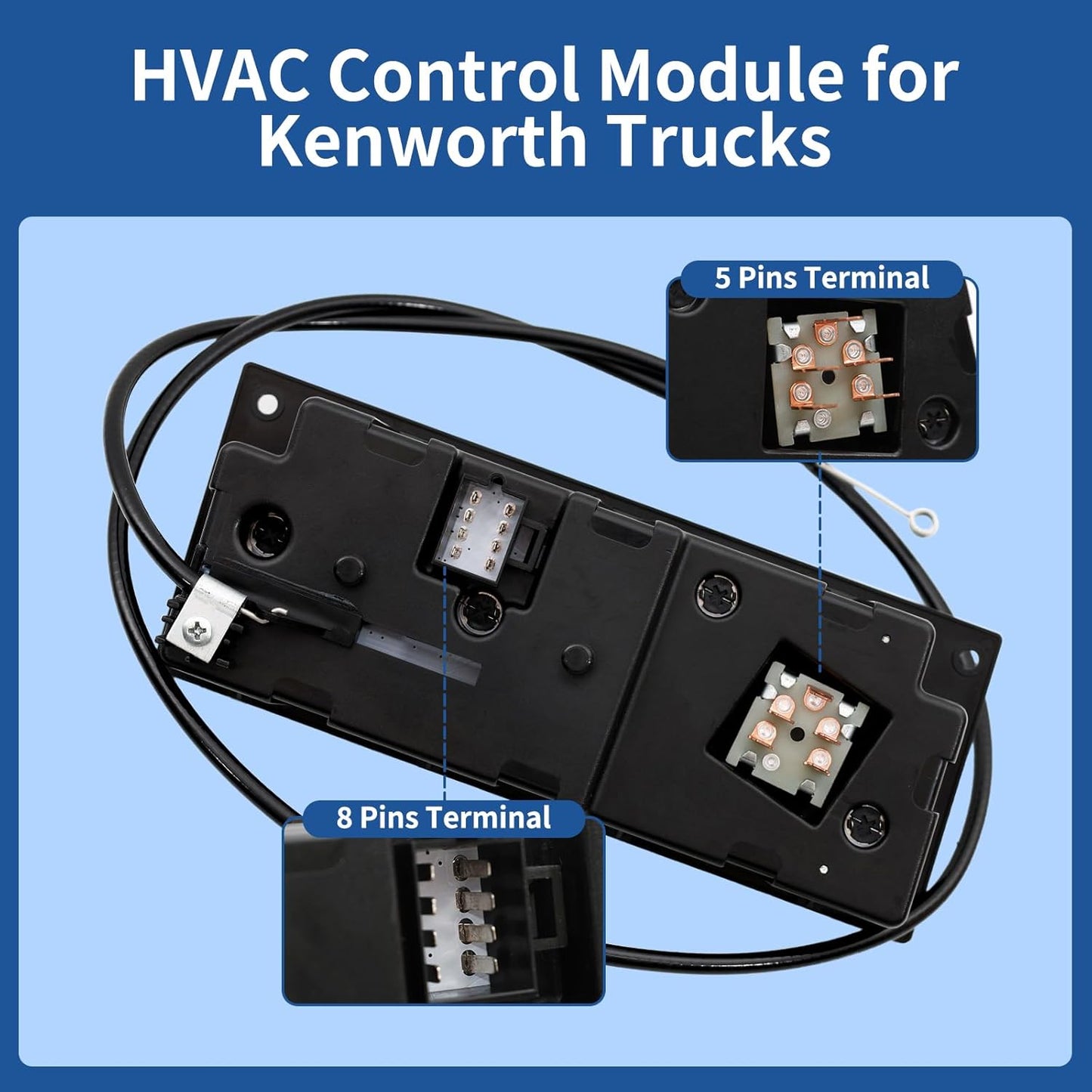 HVAC A/C Control Panel 599 - 5511 for Kenworth W900/T800 (2002–2006) - RoadWest Truck Parts - B0GCG7Q7YZ - High Soar
