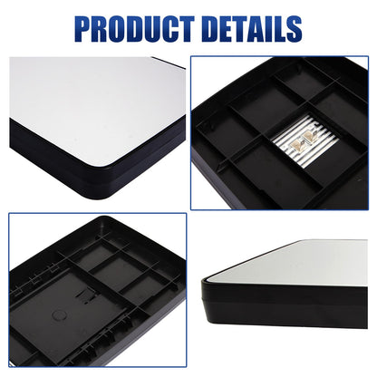 International 4300–7600 / ProStar / DuraStar / WorkStar Heated Upper Mirror Glass – Main Door Mirror - RoadWest Truck Parts - B09LLRMKHT - High Soar