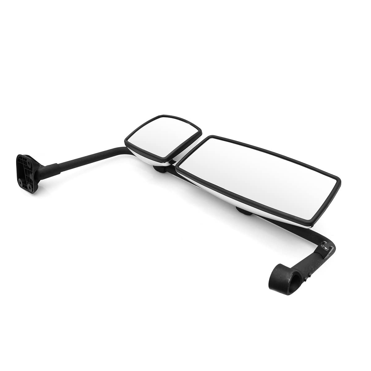 International 4300–8600 Door Mirror w/ Arm – Black / Chrome (LH Driver) - RoadWest Truck Parts - B09H5LR4X2 - High Soar
