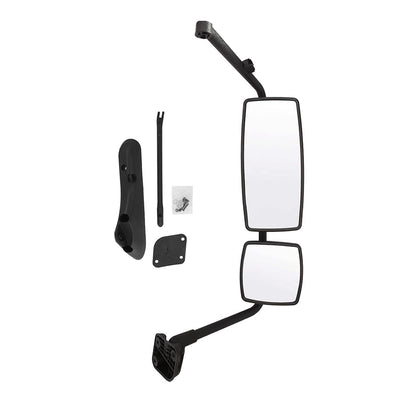 International 4300–8600 Door Mirror w/ Arm – Black / Chrome (LH Driver) - RoadWest Truck Parts - B09H5LR4X2 - High Soar