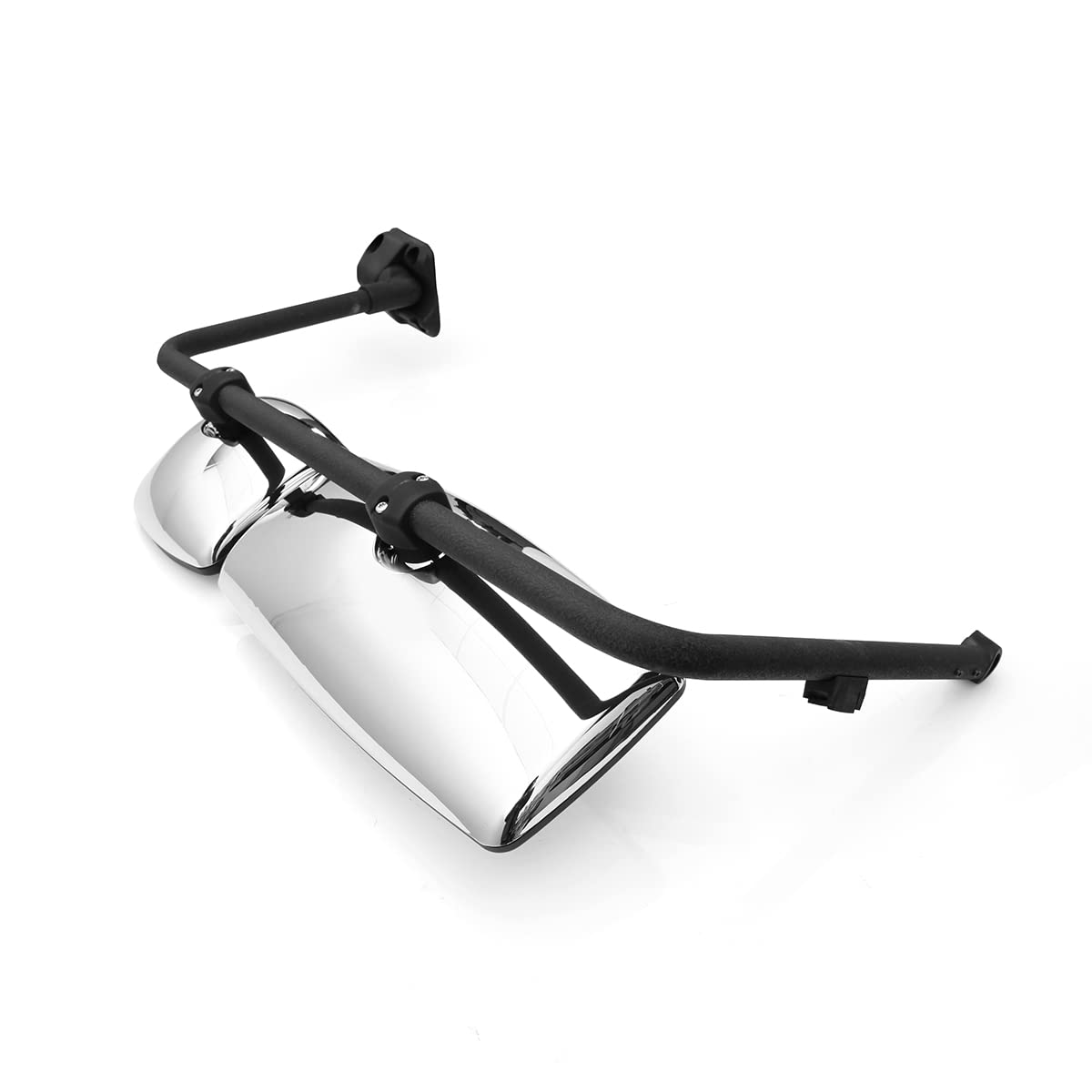 International 4300–8600 Door Mirror w/ Arm – Black / Chrome (LH Driver) - RoadWest Truck Parts - B09H5LR4X2 - High Soar