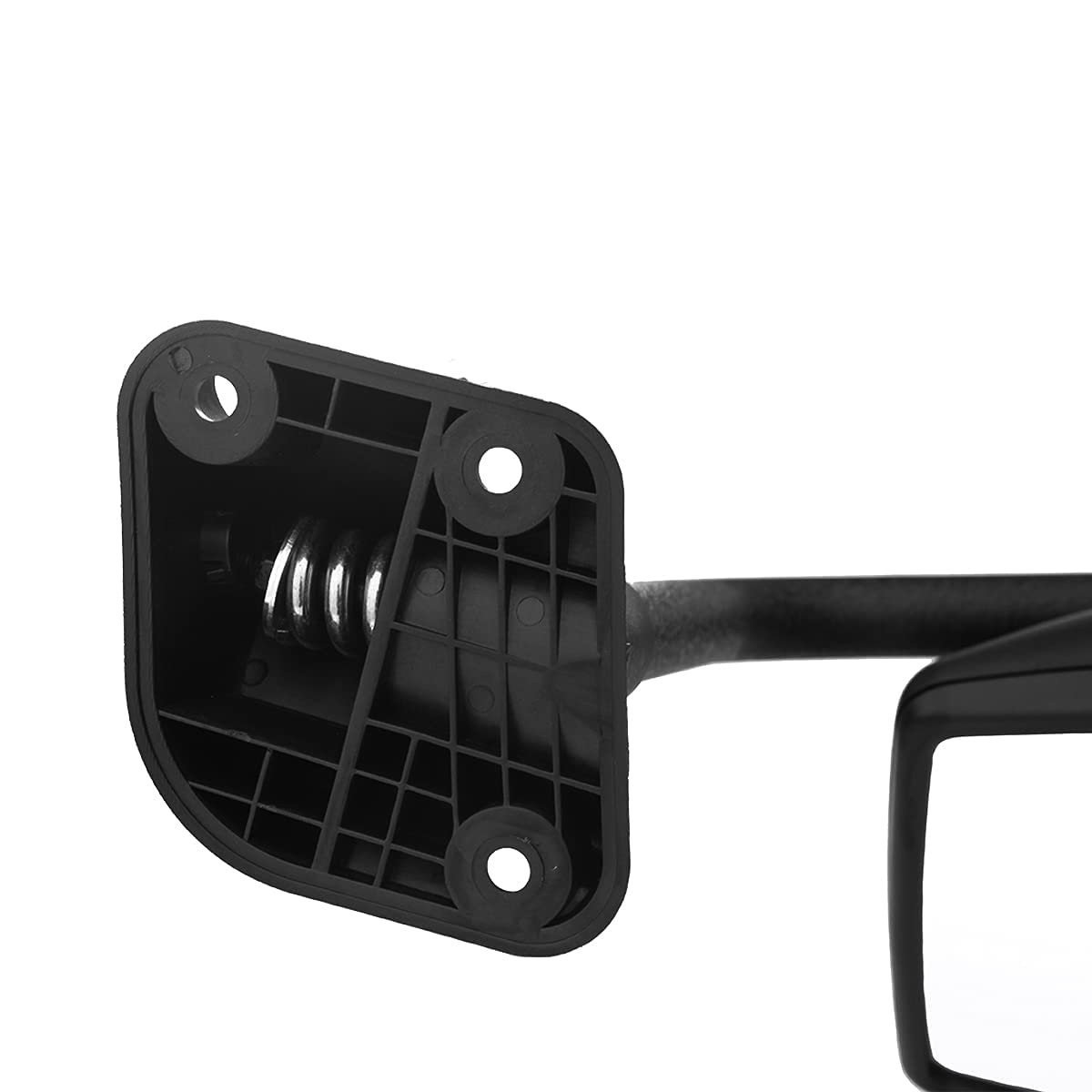 International 4300–8600 Door Mirror w/ Arm – Black / Chrome (LH Driver) - RoadWest Truck Parts - B09H5LR4X2 - High Soar