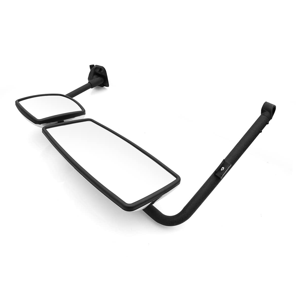 International 4300–8600 Door Mirror w/ Arm – Black / Chrome (LH Driver) - RoadWest Truck Parts - B09H5LR4X2 - High Soar