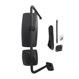 International 4300–8600 Door Mirror w/ Arm – Black / Chrome (LH Driver) - RoadWest Truck Parts - B09H5LR4X2 - High Soar