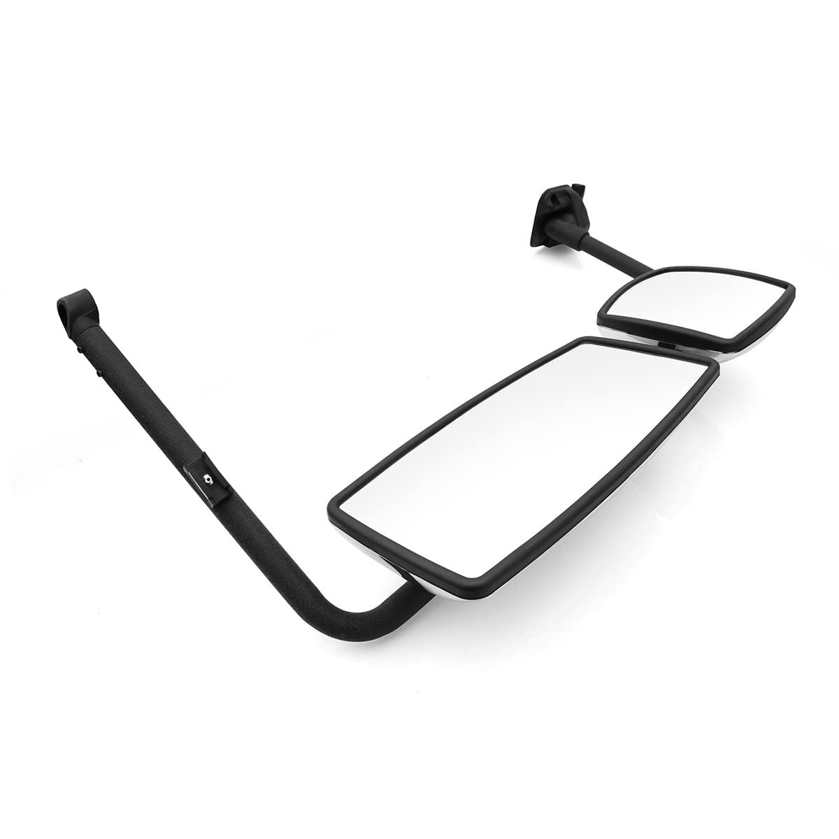 International 4300–8600 Door Mirror w/ Arm – Black / Chrome (LH Driver) - RoadWest Truck Parts - B09H5LR4X2 - High Soar