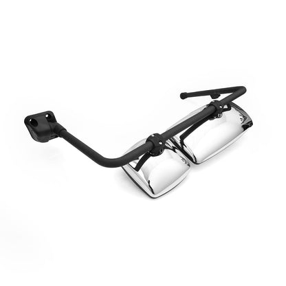 International 4300–8600 Door Mirror w/ Arm – Black / Chrome (LH Driver) - RoadWest Truck Parts - B09H5LR4X2 - High Soar