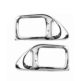 International 5900/9200/9400 Headlight Bezel Pair – Chrome (DOT Replacement) - RoadWest Truck Parts - B0CHRBYDXZ - High Soar