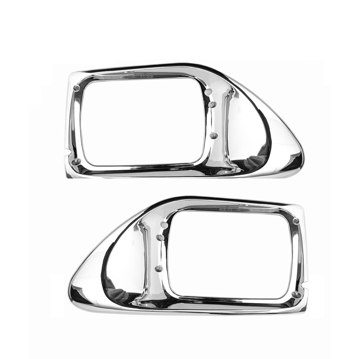 International 5900/9200/9400 Headlight Bezel Pair – Chrome (DOT Replacement) - RoadWest Truck Parts - B0CHRBYDXZ - High Soar
