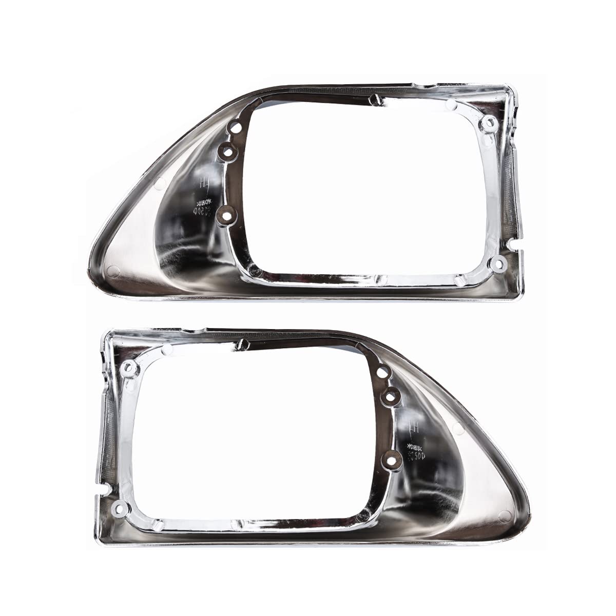 International 5900/9200/9400 Headlight Bezel Pair – Chrome (DOT Replacement) - RoadWest Truck Parts - B0CHRBYDXZ - High Soar