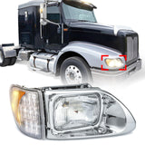 International 5900/9200/9400 LED Projector Headlights Pair – High/Low Beam - RoadWest Truck Parts - B09M6BPXZ5 - High Soar