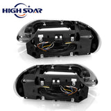 International 5900/9200/9400 LED Projector Headlights Pair – High/Low Beam - RoadWest Truck Parts - B09M6BPXZ51 - High Soar