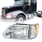 International 5900/9200/9400 LED Projector Headlights Pair – High/Low Beam - RoadWest Truck Parts - B09M6BPXZ51 - High Soar