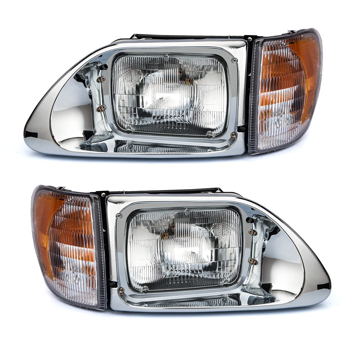 International 9200/9200i SBA/5900/5900i/9400/9400i SBA Headlights Pair (1995–2012) – DOT Approved w/ DRL - RoadWest Truck Parts - B09MLR7JD8 - High Soar