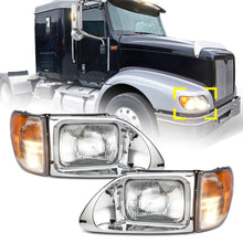 International 9200/9200i SBA/5900/5900i/9400/9400i SBA Headlights Pair (1995–2012) – DOT Approved w/ DRL - RoadWest Truck Parts - B09MLR7JD8 - High Soar