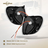 International 9200/9400/5900 Front Corner Turn Signal / Side Marker Lights Pair (LH+RH) - RoadWest Truck Parts - B09M5ZMKFR - High Soar