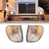 International 9200/9400/5900 Front Corner Turn Signal / Side Marker Lights Pair (LH+RH) - RoadWest Truck Parts - B09M5ZMKFR - High Soar