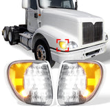 International 9200/9400/5900 LED Side Marker Turn Signal Light Pair (Left & Right) - RoadWest Truck Parts - B0B4J6GLBS - High Soar