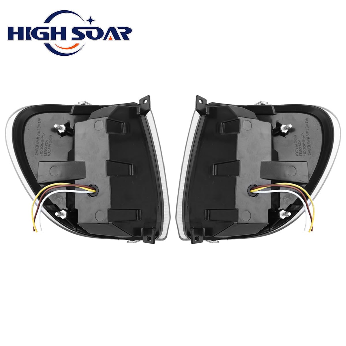 International 9200/9400/5900 LED Side Marker Turn Signal Light Pair (Left & Right) - RoadWest Truck Parts - B0B4J6GLBS - High Soar