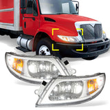 International Harvester 3200–8600 LED Headlight Assembly (2002–2018) - RoadWest Truck Parts - B08DXCYT45 - High Soar