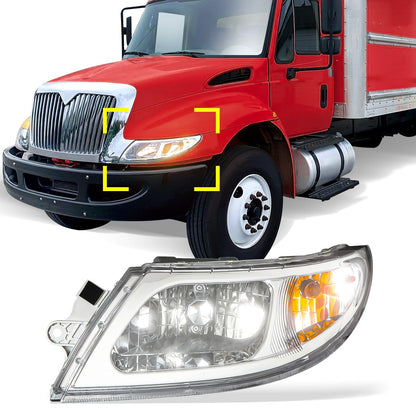 International Harvester 3200–8600 LED Headlight Assembly (2002–2018) - RoadWest Truck Parts - B0B4J7TYYB - High Soar