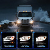 International Harvester 3200–8600 LED Headlight Assembly (2002–2018) - RoadWest Truck Parts - B0B4J7TYYB - High Soar